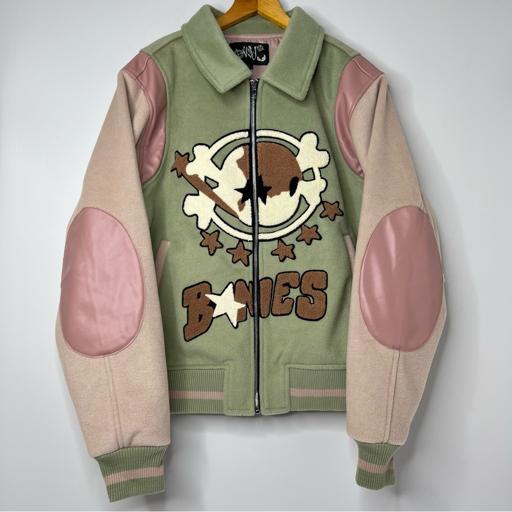 Visuals By Jada Varsity Bomber Jacket Youth Gone Mad Streetwear Avntspace Large